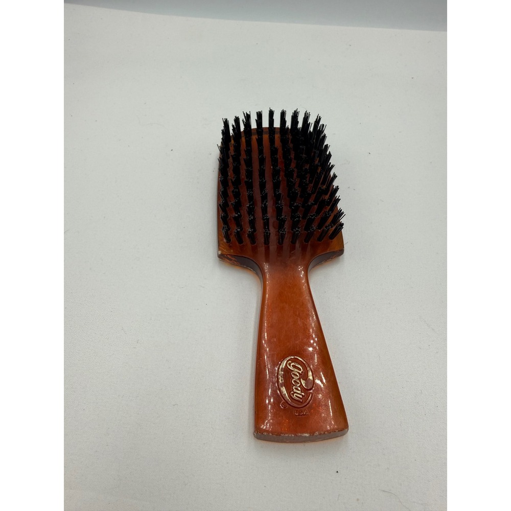 Goody Hair Brush Brown Vintage Faux Tortoiseshell USA